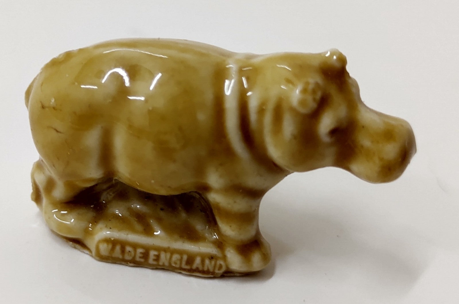 Wade Whimsies Land Vintage 80s Hippo English Porcelain Mini Figurine