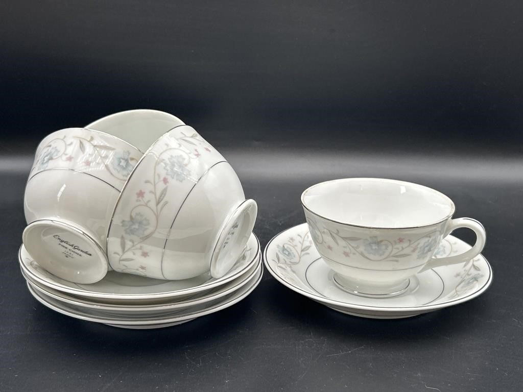 English Garden Porcelain Japan – Vintage Decorative Floral Selection Set