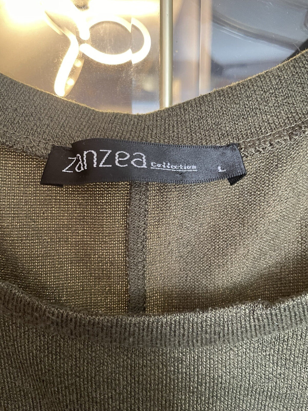 Zanzea Army Green High Low Dolman Sleeve Shirt Women's Size Large Top