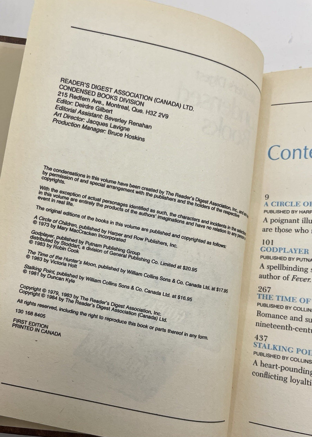 1984 Reader's Digest Condensed 1st Ed HC Leather Gilt Vtg NM Fiction