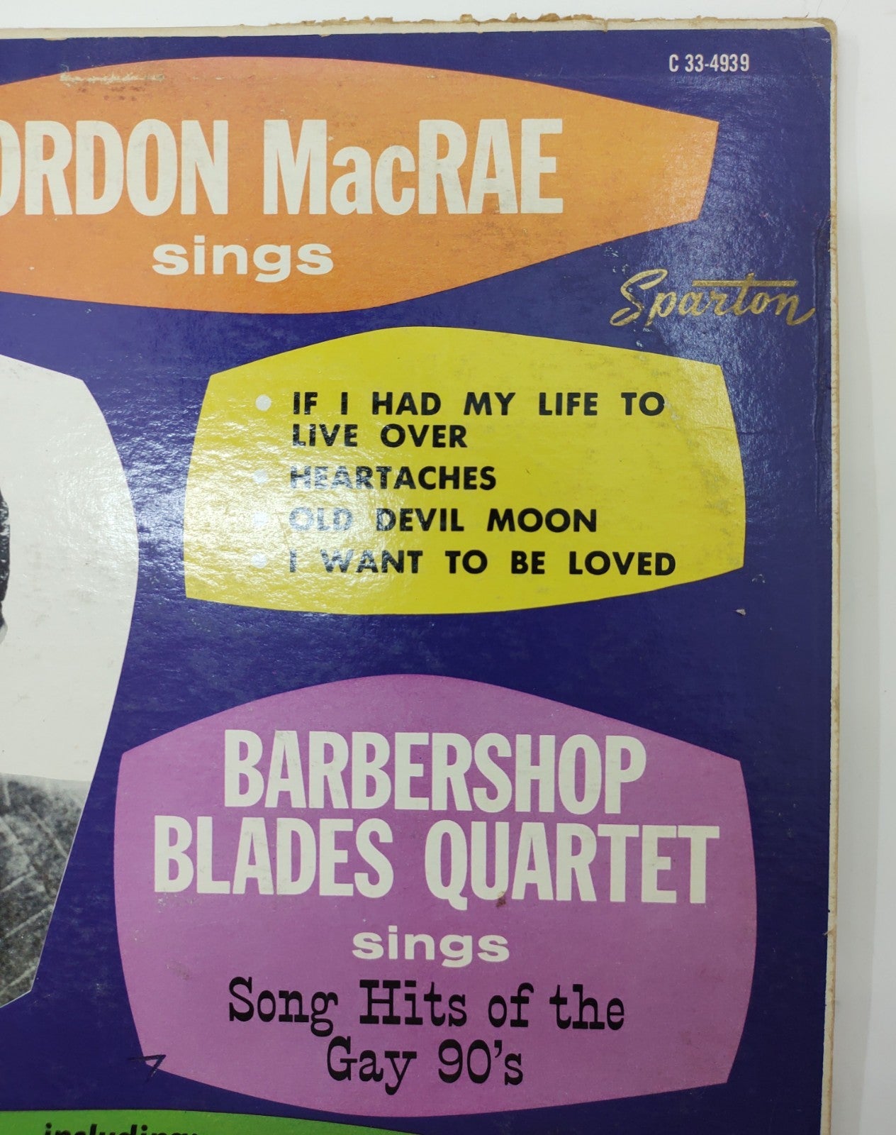 Gordon MacRae & Barbershop Blades Quartet – Colortone C33-4949 Vinyl LP