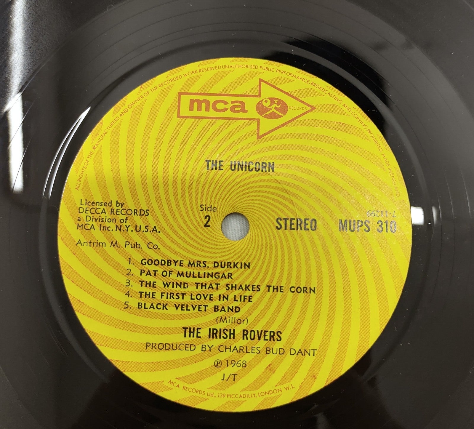 The Irish Rovers – The Unicorn (1967) LP Vinyl Record MCA Records MUPS 310 Folk
