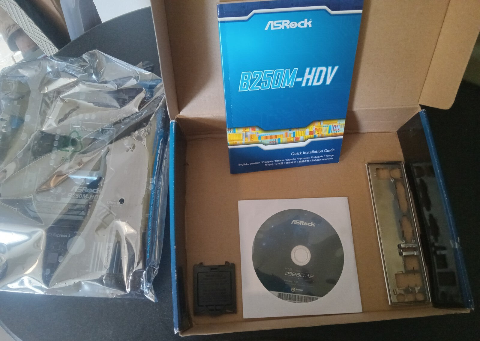 ASRock B250M-HDV LGA 1151 Micro ATX DDR4 Desktop Motherboard – For Parts