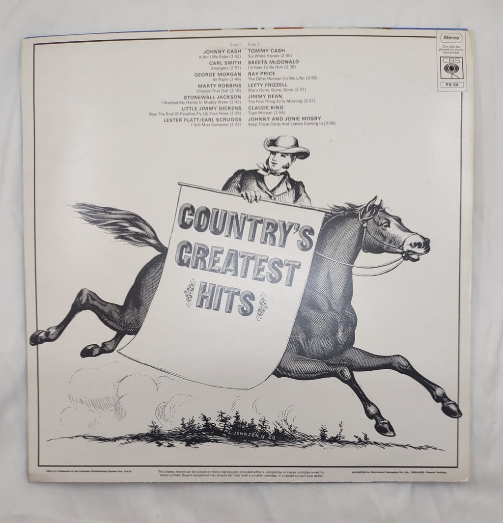 Country’s Greatest LP Various Artists CBS SPR-54 Vintage