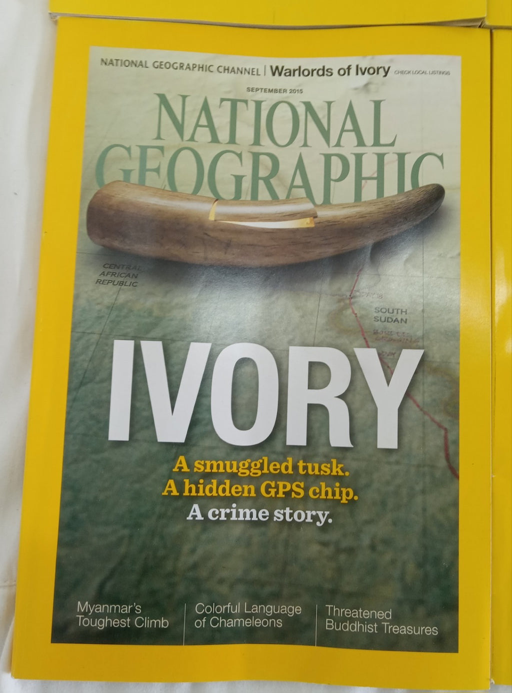 National Geographic Jul–Dec 2015 | 6 VG+ Issues | Leatherette Slipcase