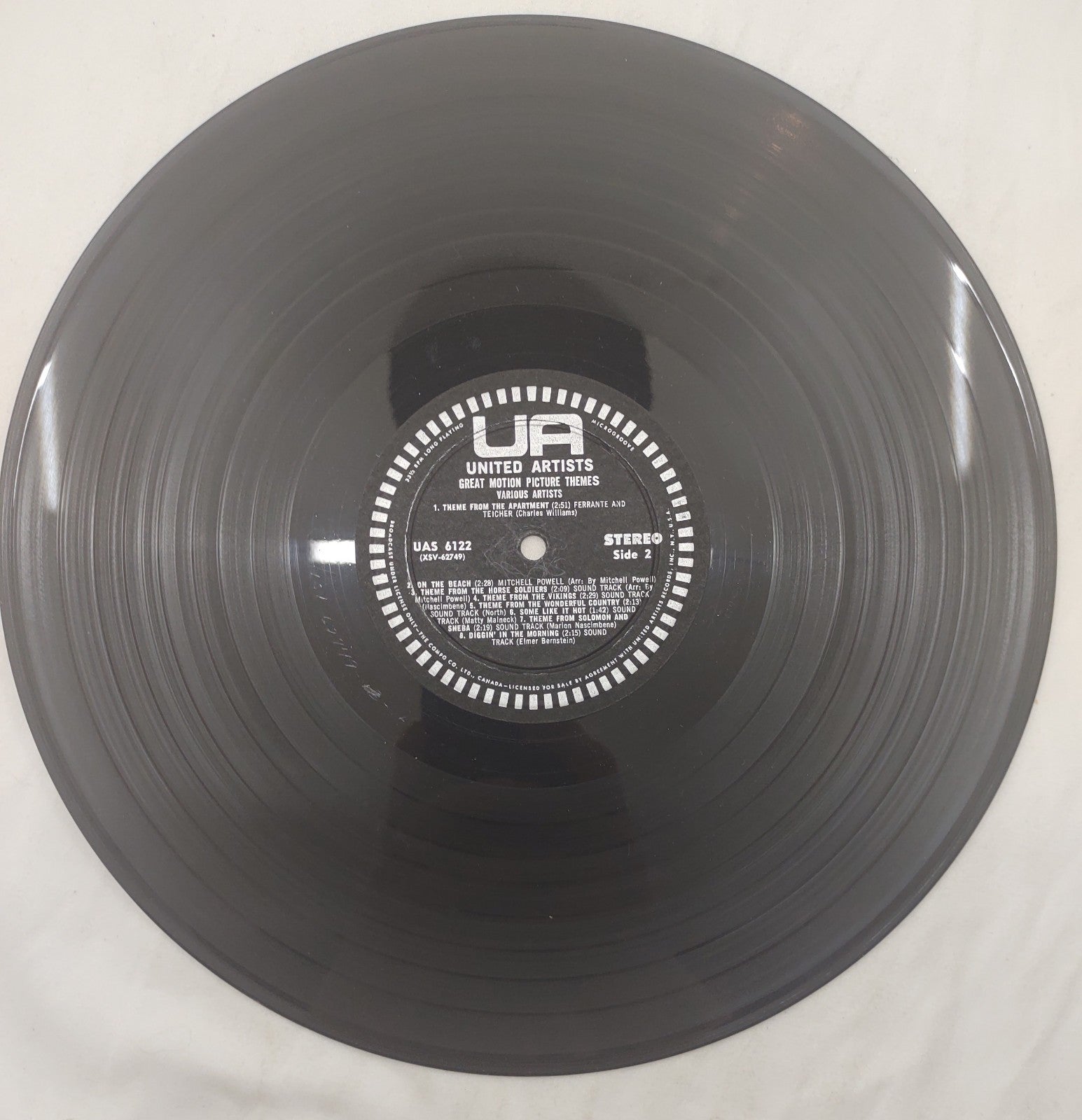 Great Motion Picture Themes – Various Artists United Artists UA Stereo LP UAS-61