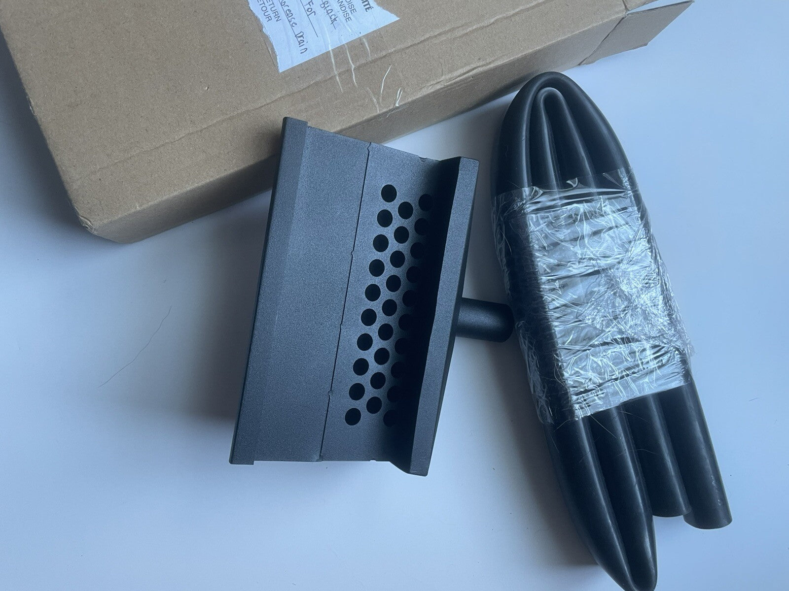 Black Metal Grease Catcher Drain – Flat Top Grill Drip Pan Accessory, Easy Clean