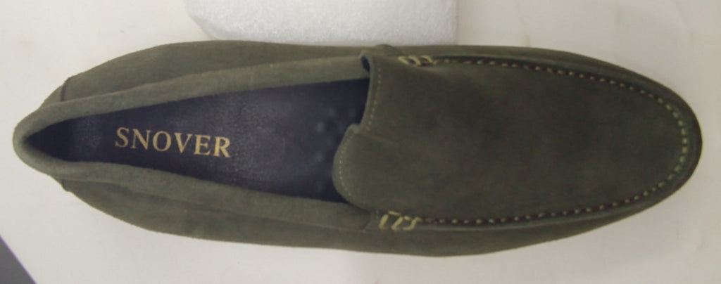 Snover AL6-10 Green Suede Loafers Men's Slip-On Dress Casual Shoes