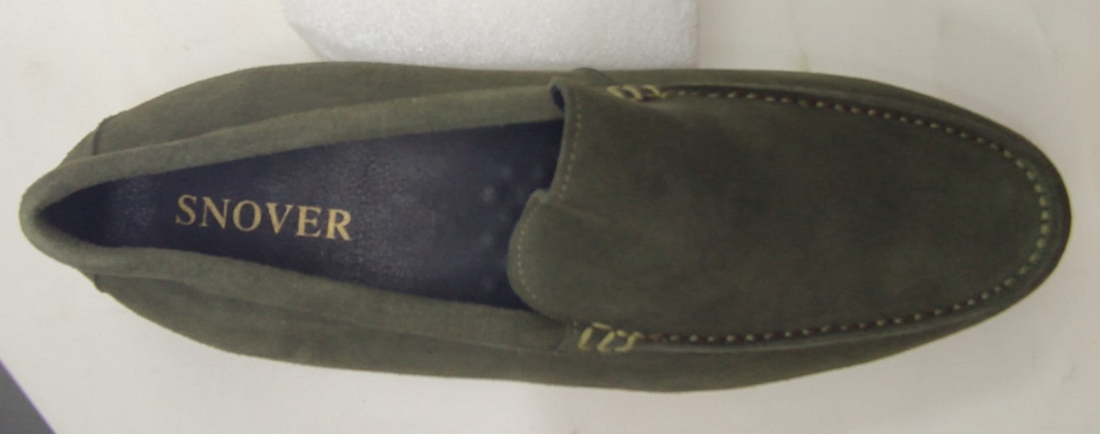 Snover AL6-10 Green Suede Loafers Men's Slip-On Dress Casual Shoes