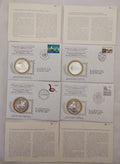 1979 Postmasters Sterling Silver Medallion First Day Covers Set of 4