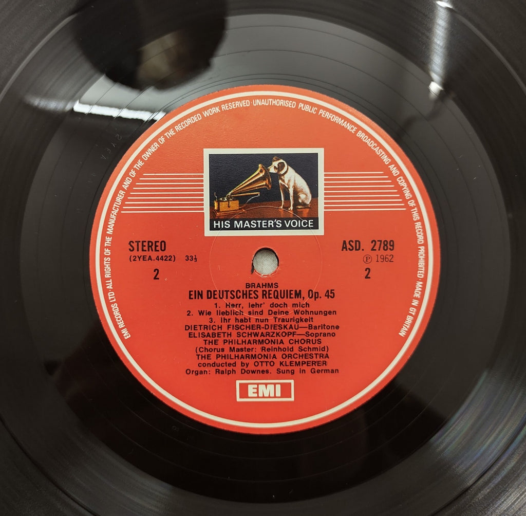 Brahms – Ein Deutsches Requiem LP Klemperer HMV ASD-2789 UK
