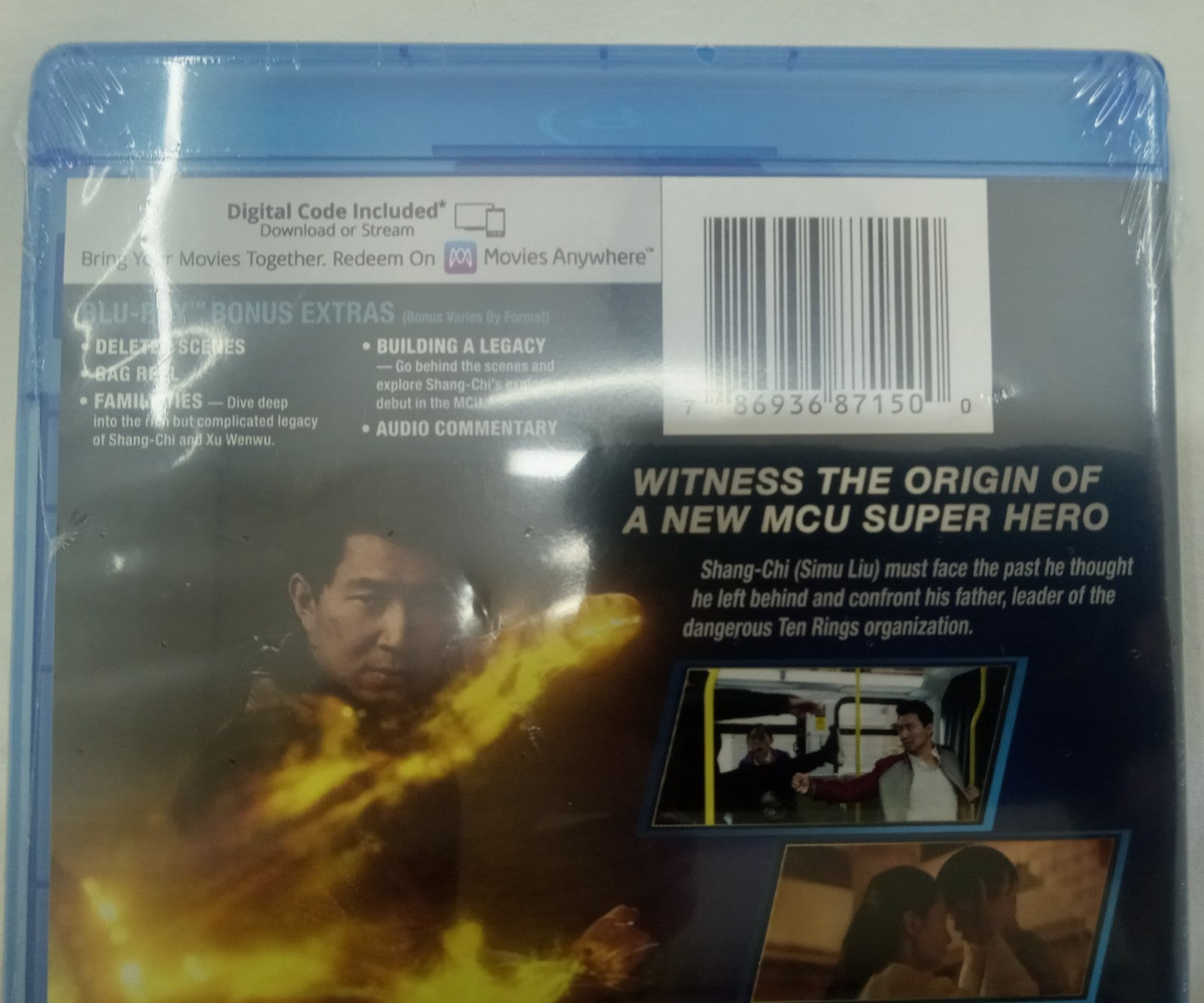 Shang-Chi Legend of Ten Rings Blu-ray Marvel Superhero NEW Sealed
