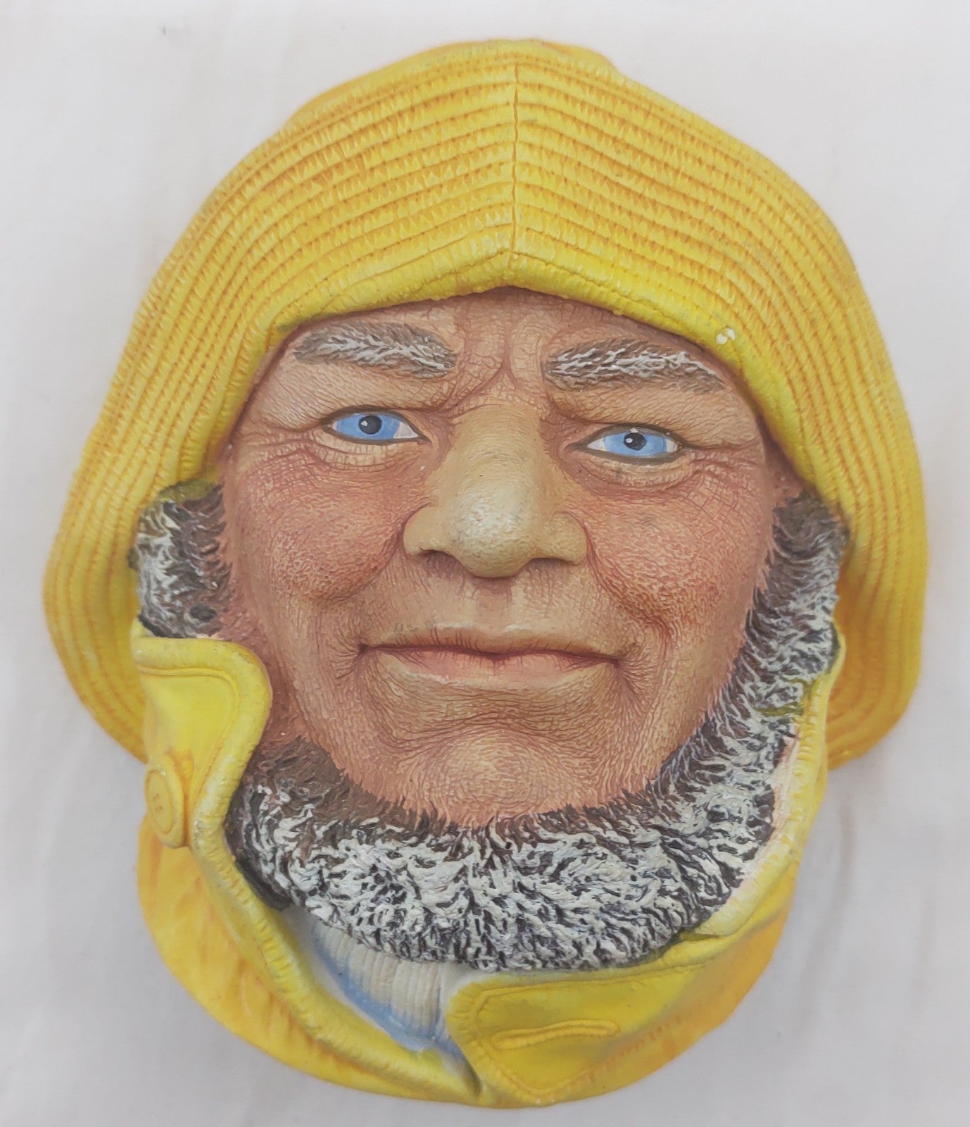 Helmsman Legend Chalkware Head Mask by F. Wright 1984 – England Vintage