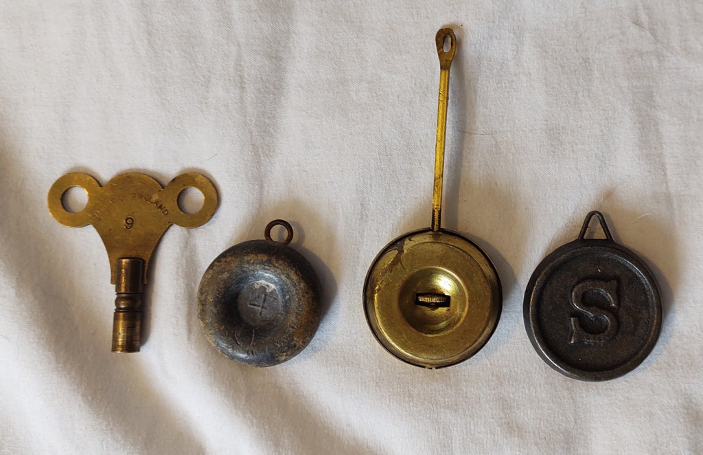 Antique 1886 Ansonia Cast Iron Figural Mantel Clock Empire Running Original