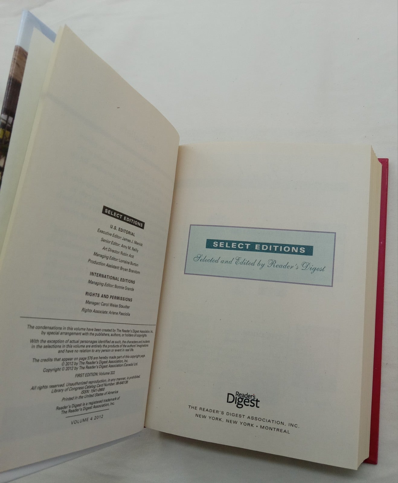 RD Sel Ed HC w/DJ Vol 4 2012 | NM 1st Ed Anthology Suspense Bestseller Drama