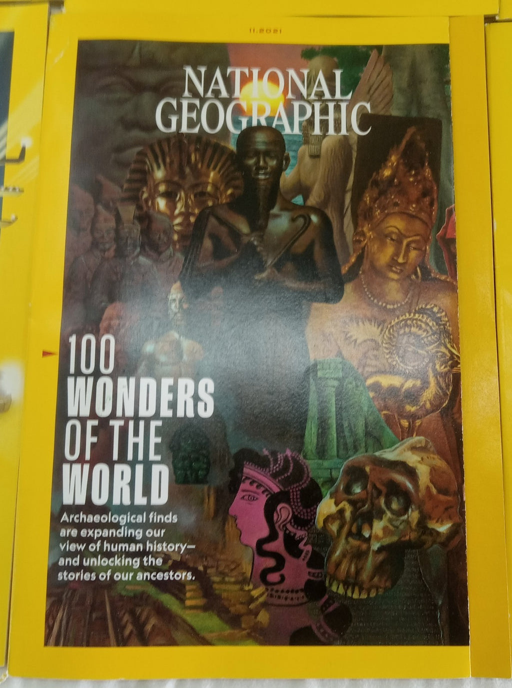National Geographic Jul–Dec 2021 | 6 VG+ Issues | Faux Leather Slipcase