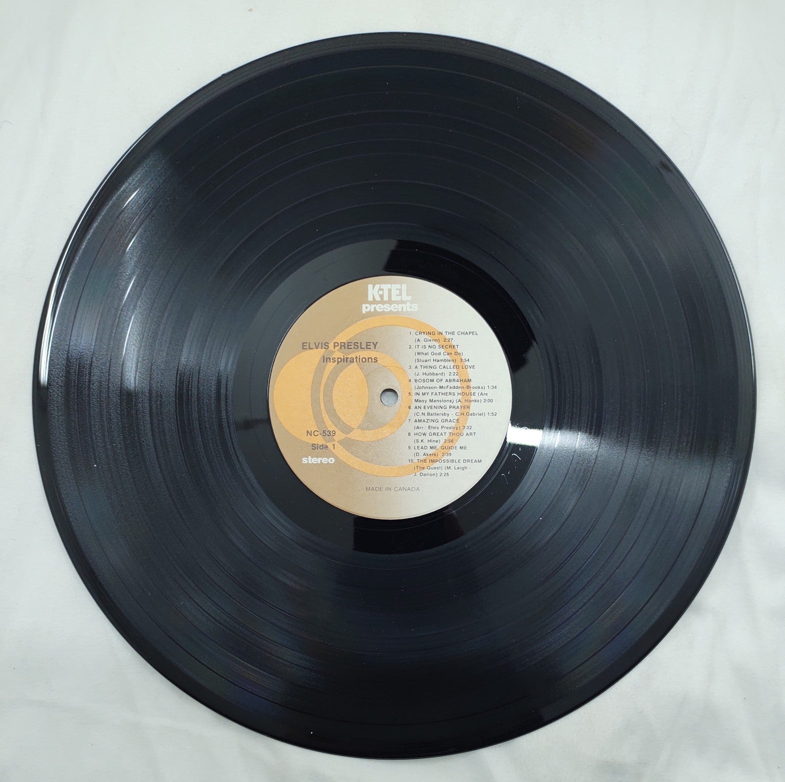 Elvis Presley – Inspirations LP K-Tel NC539 1970s Compilation Vinyl VG