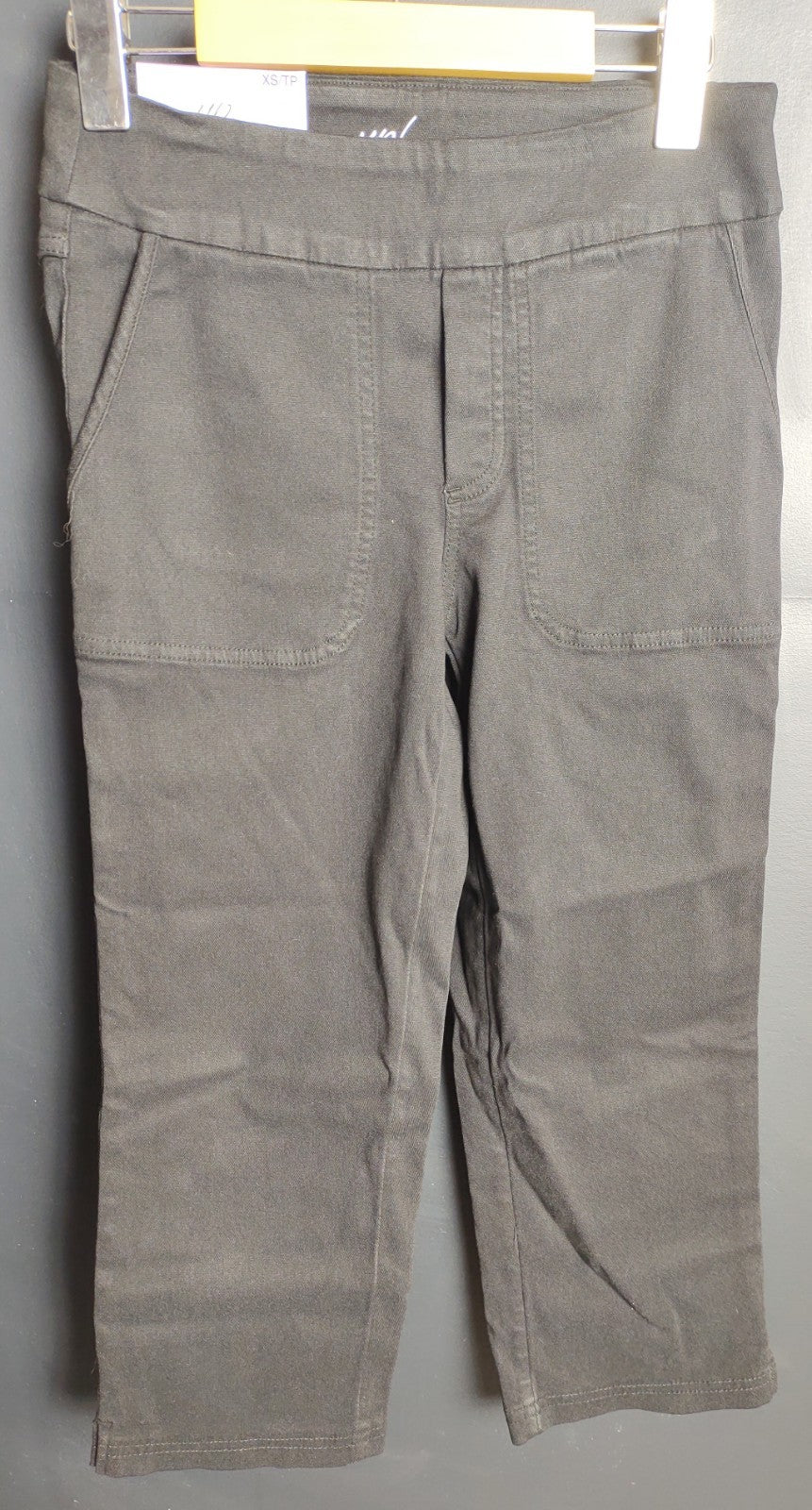 UP! Black Pull On Stretch Crop Pants NWT Women’s Comfortable Casual Wear