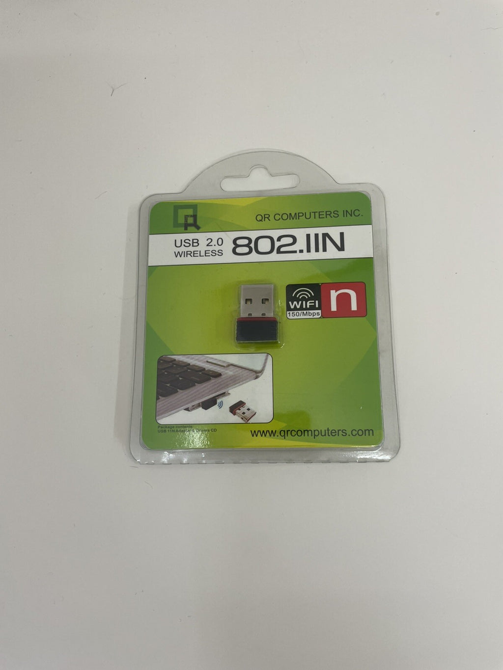 USB 2.0 Wireless Adapter – Plug & Play WiFi Dongle for PC & Laptop Computers