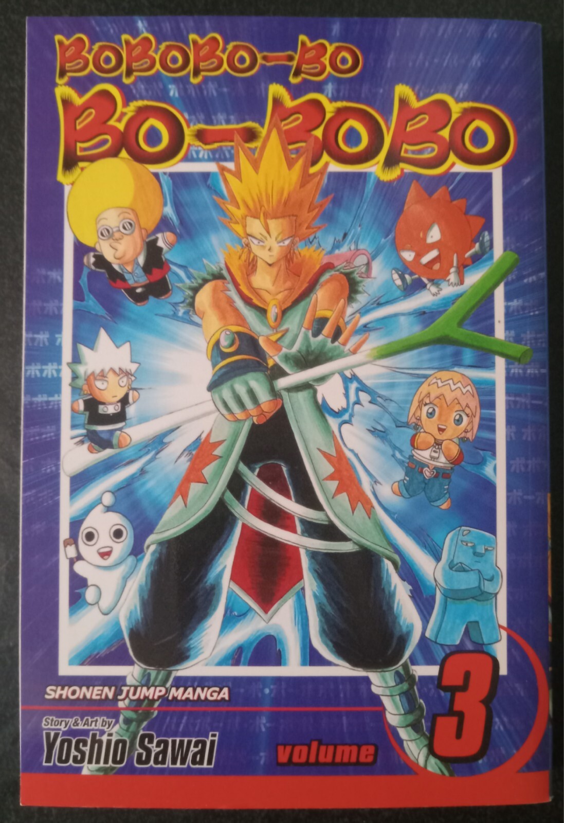 Bobobo‑bo Bo‑bobo Vol 3 by Yoshio Sawai – Viz Shonen Jump Manga PB VG+