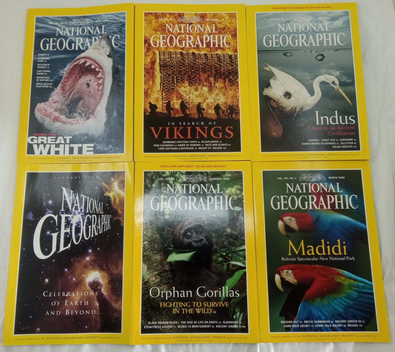 Nat Geo Magazines With Slipcover Jan To June 2000