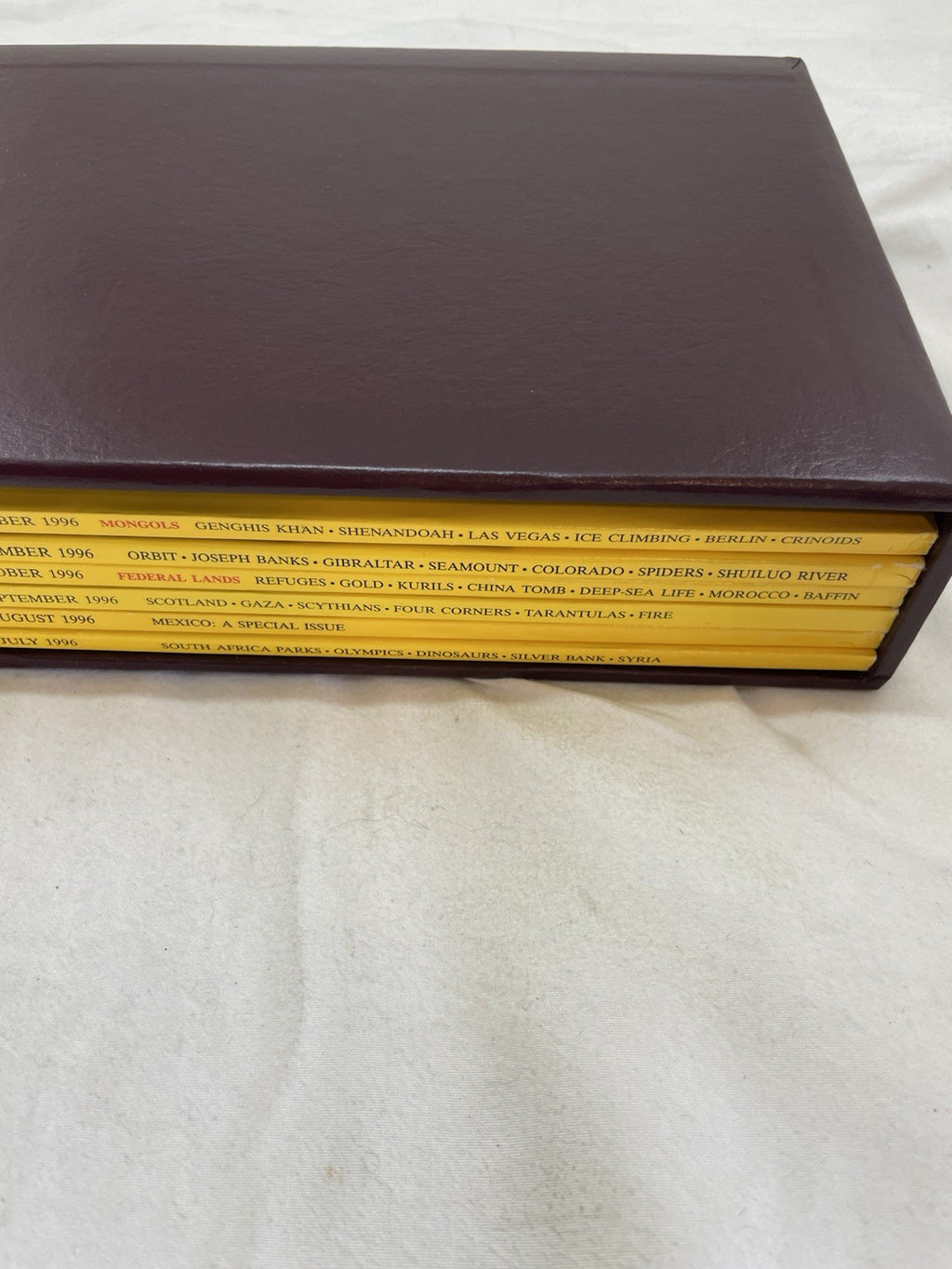 Vintage Nat Geo Lot Jul–Dec 1996 Slipcover Set | Wildlife, Illustrated