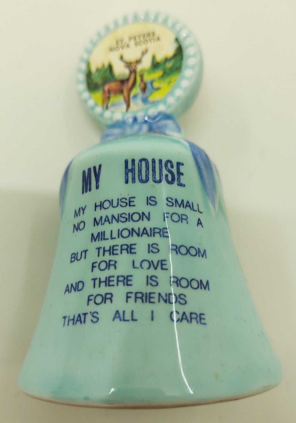Vintage St. Peters Nova Scotia My House Poem Bell
