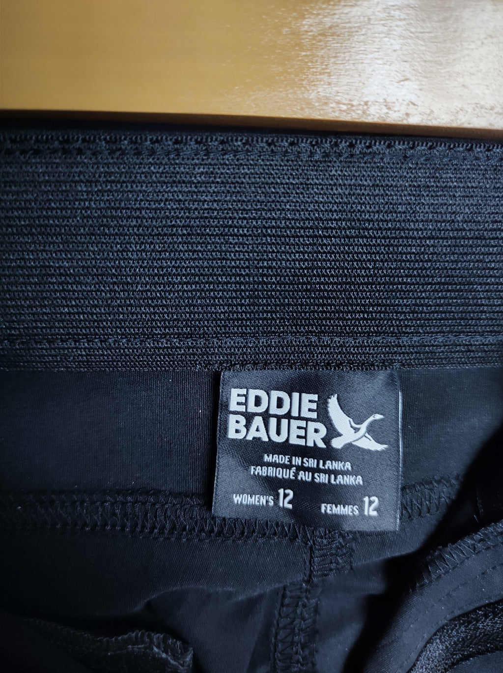 Eddie Bauer Black Tech Pants NWT Women’s Outdoor Hiking Travel Trousers