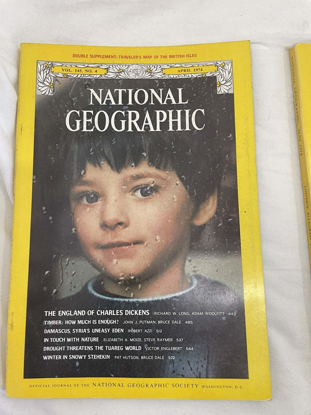 Nat Geo Mag Lot Jan–Jun 1974 Slipcvr Set Vtg Wildlife World Decor RARE