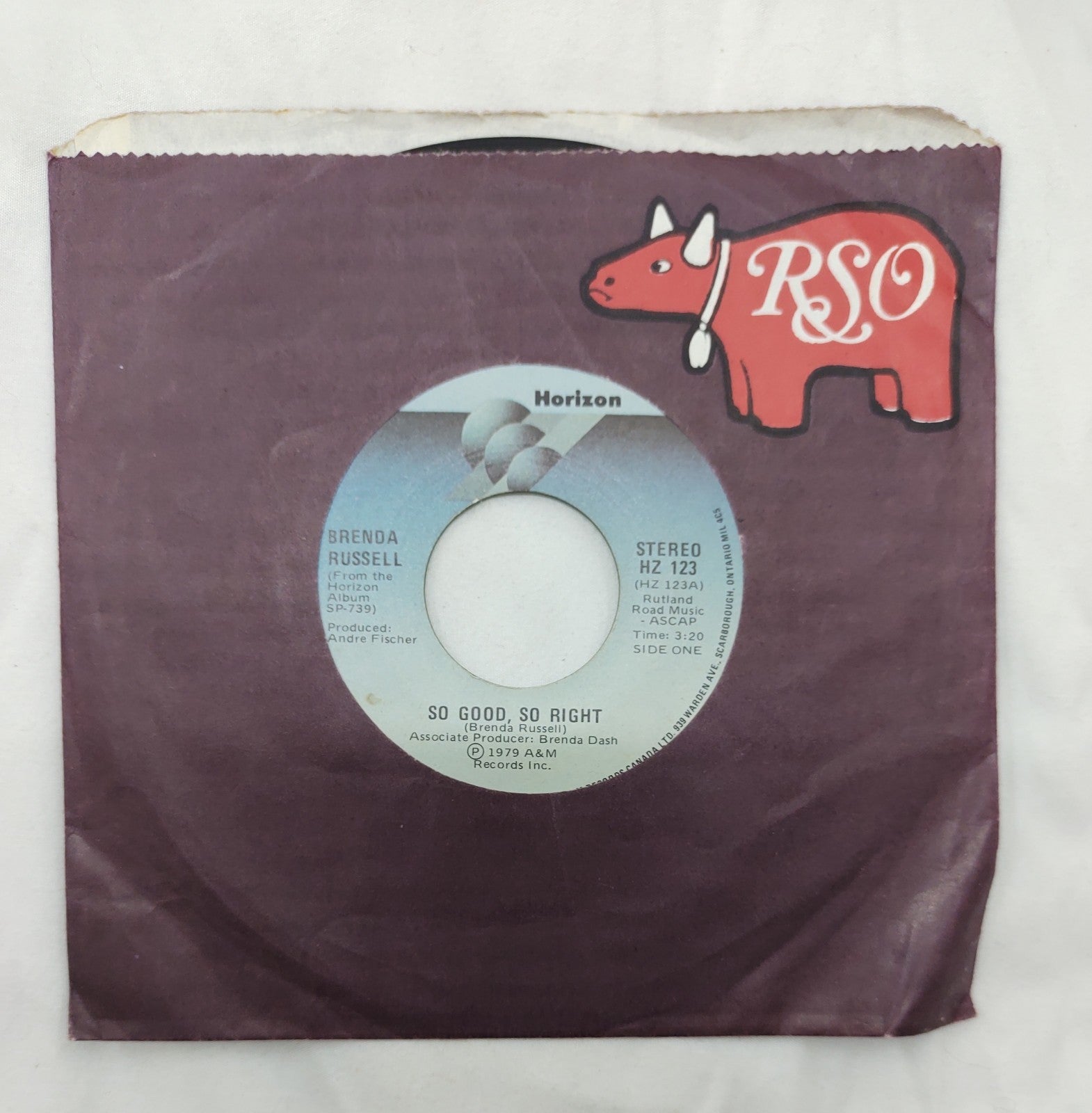 Brenda Russell – So Good, So Right 7” Horizon HZ 123 Canada 1979
