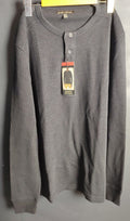 Banana Republic Men’s Black Long Sleeve Henley Shirt Cotton Casual NWT
