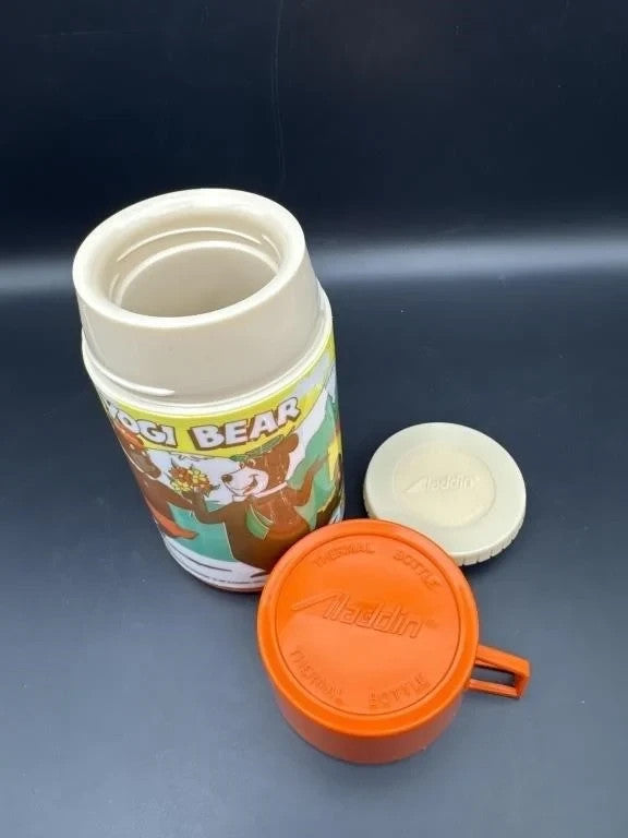 Vintage Yogi Bear Aladdin Thermos 6.5" — Stopper #33, Cup #112, 1974