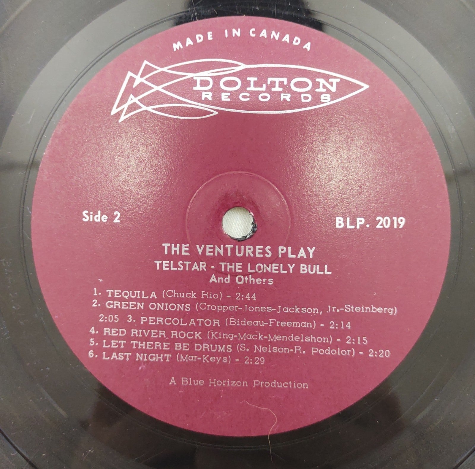 The Ventures – Play Telstar / The Lonely Bull LP Dolton BLP 2019 Surf