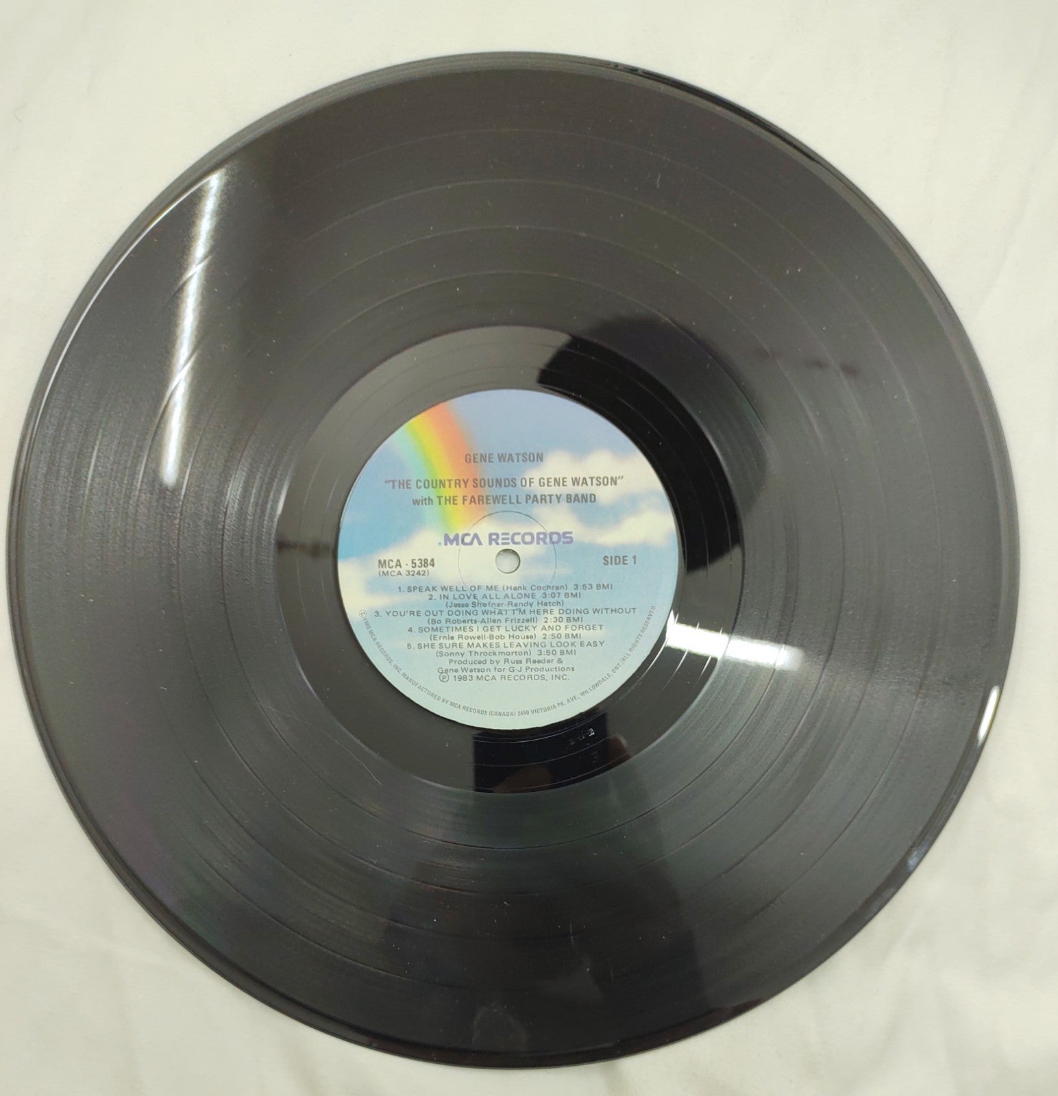 Gene Watson – Sometimes I Get Lucky LP 1983 MCA-5384 VG