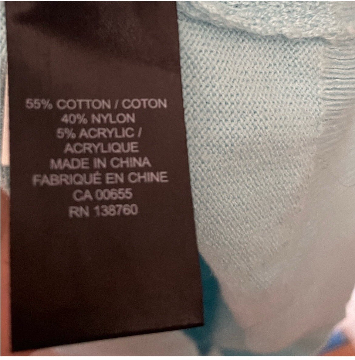 RW & Co Mint Blue V-Neck Sweater Men's Size Small Casual Knit Top