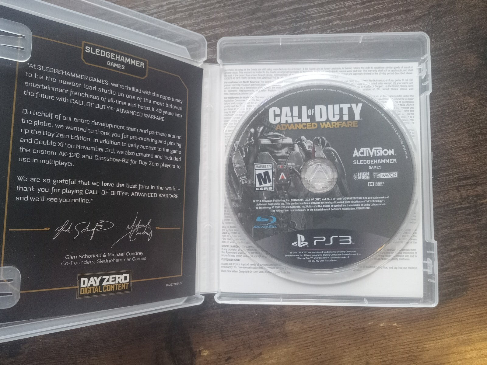 Call of Duty: Advanced Warfare Day Zero Edition PS3 2014 - Tested