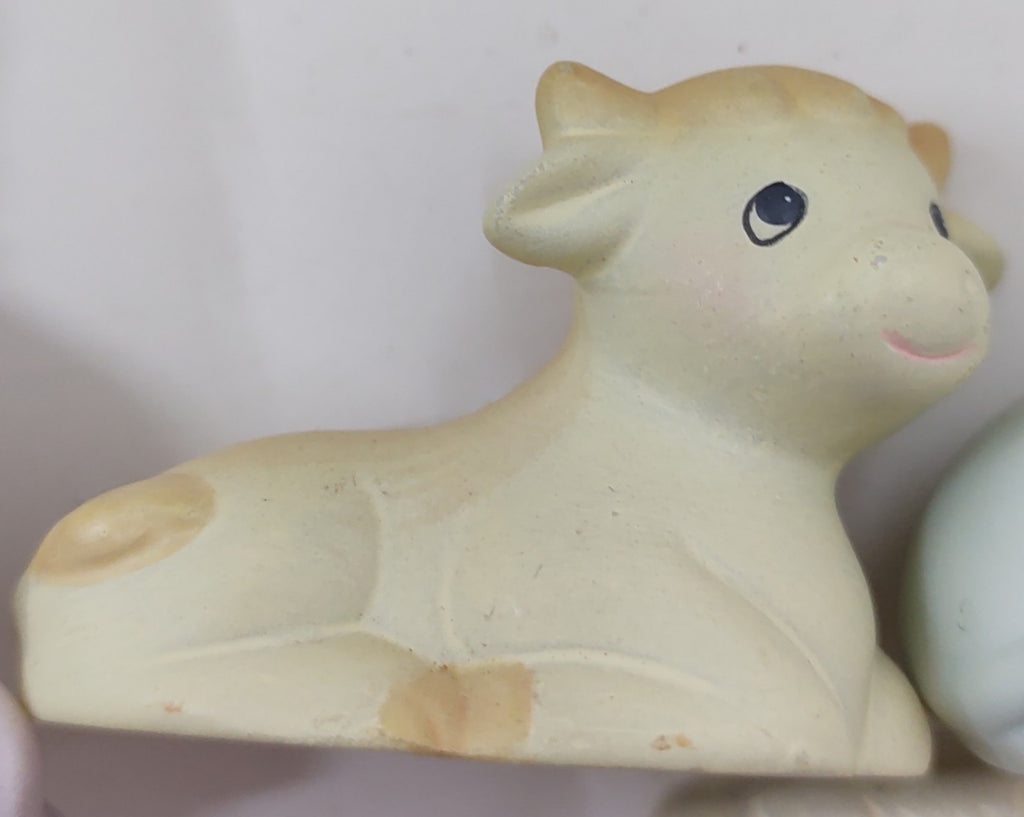 Lot of 9 Russ Berrie Bisque Mini Figurines Vintage Figurine Set Collectible