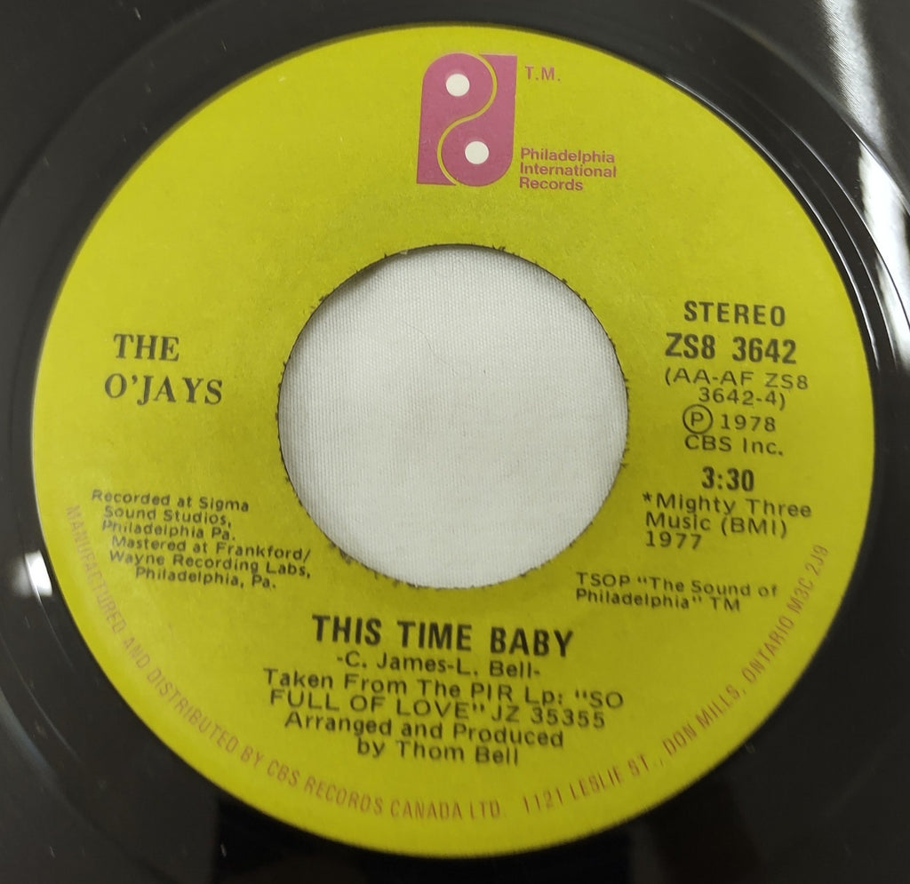 The O'Jays - Use Ta Be My Girl / This Time Baby ZS8 3642 Vinyl 45 RPM