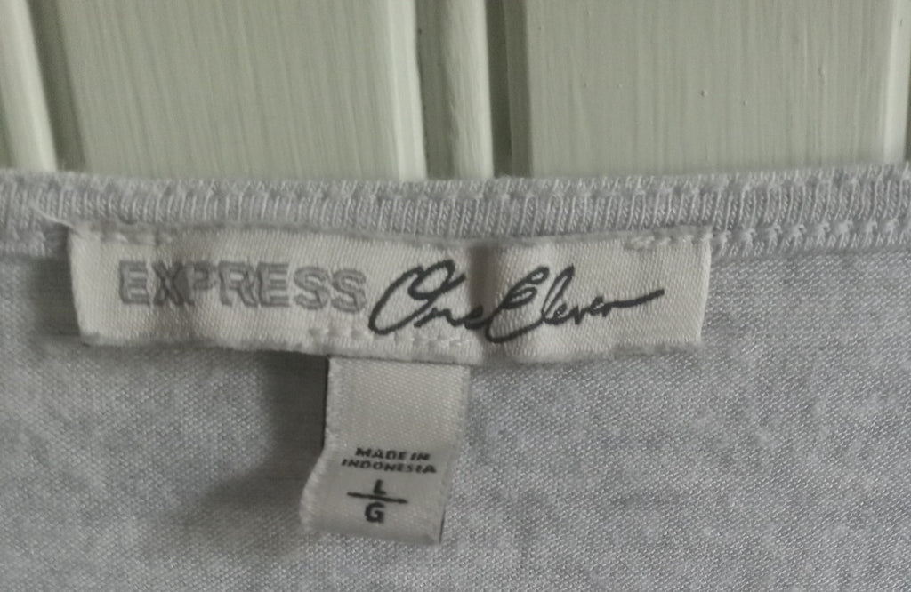 Express One Eleven Women's Long Sleeve Shirt – Size Large, Soft Top