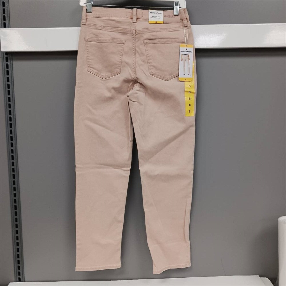 NWT Women’s Scotch & Soda Pink High Rise Slim Jeans Size 6 – Trendy Denim