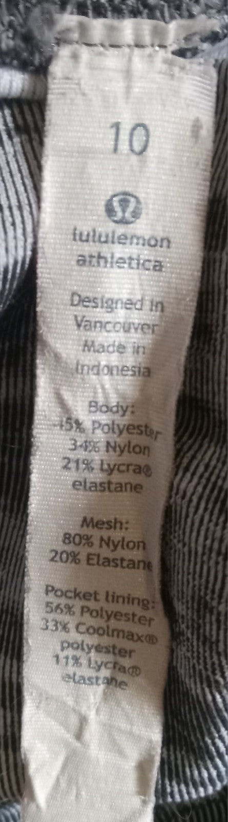 Lululemon Leggings – Women's Size 10, High Rise, Black Athletic Pants