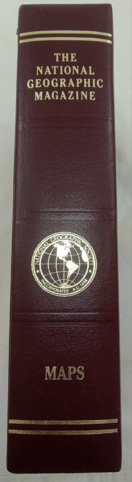 National Geographic Leather Map Case – Vintage Collector's Edition, 20 Maps