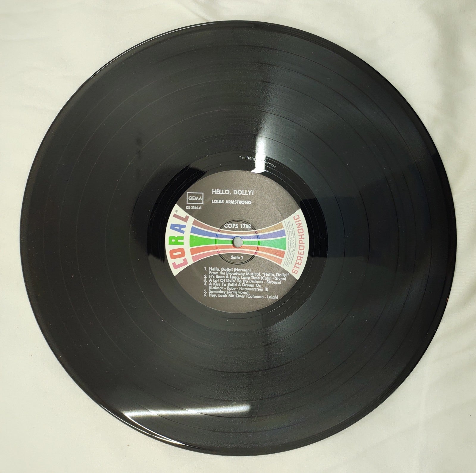 Louis Armstrong – Hello, Dolly! Coral KS-3364 Stereo LP Vinyl Record VG
