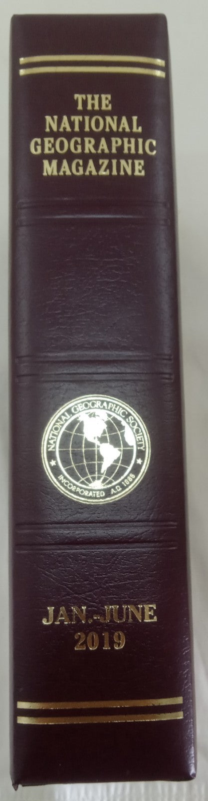 National Geographic Jan–June 2019 VG+ | Faux Leatherette Case | 6 Mags