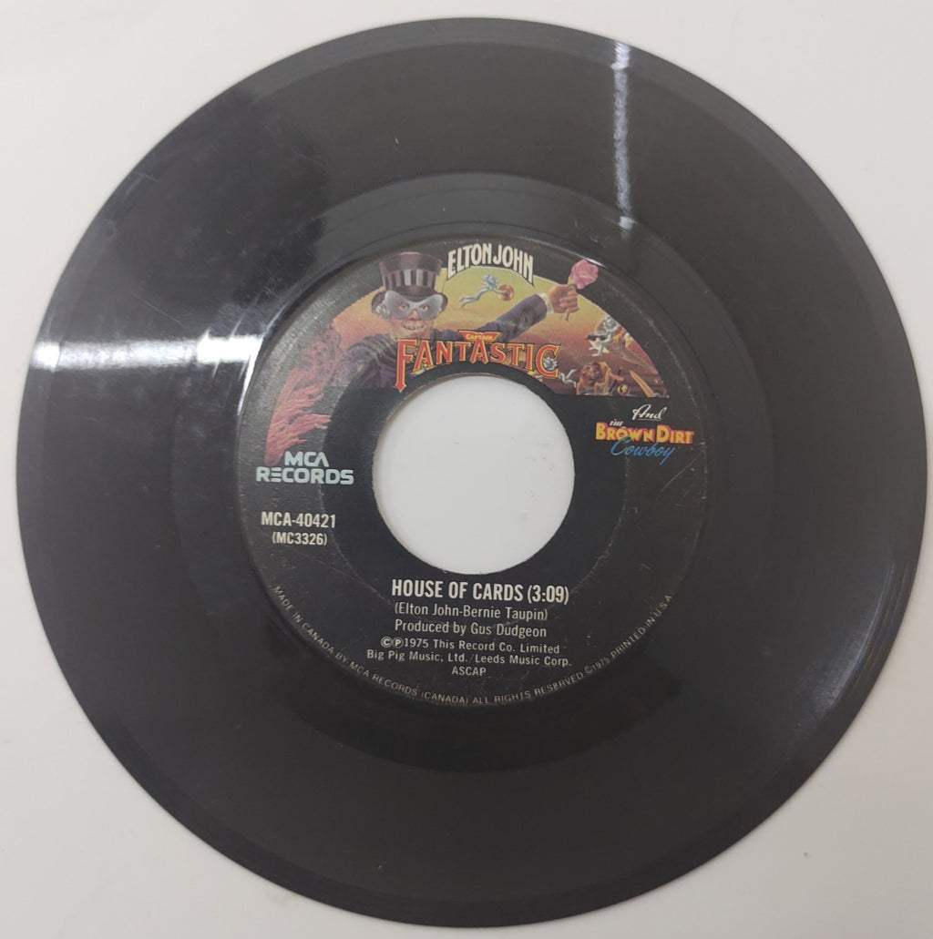 Elton John Someone Saved My Life Tonight 7" 45 Vinyl 1975 Canada MCA-40421