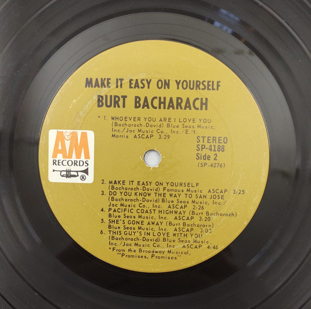Burt Bacharach – Make It Easy on Yourself LP A&M SP-4188 Stereo Canada