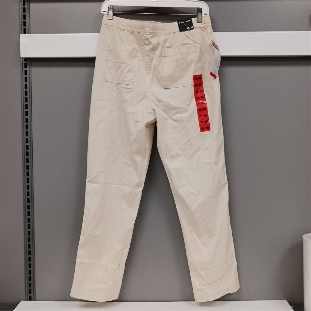 Tahari Beige Pant Women’s Medium NWT Classic Stretch Career Office Trousers
