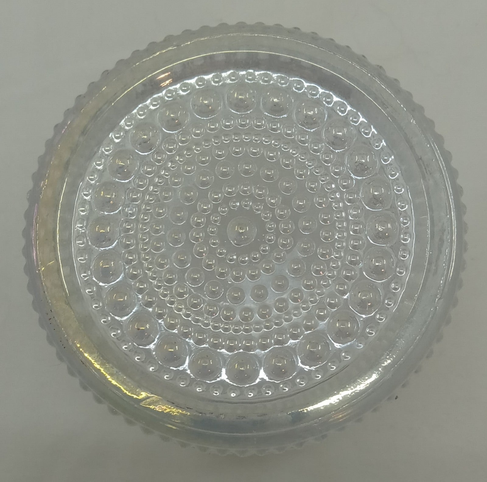 Iridescent Hobnail Glass Votive Candle Holder – Boho Rainbow Accent Decor