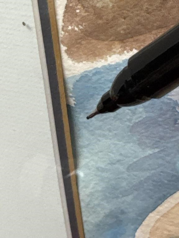 Sally B Hooff Watercolor “Old Copper” Original Framed PEI Artist Painting