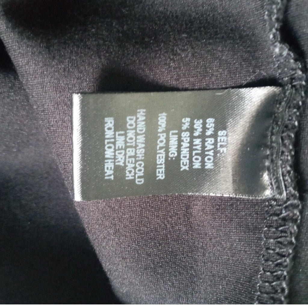 Lulus Black Asymmetrical Short Sleeve Bodycon Mini Dress Size Small – VG